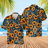 Uni Sunflowers Blue 3D Hawaiian Shirt (14 Styles)