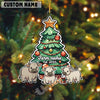 Uni Personalized Cow Family Christmas Acrylic Ornament