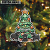 Uni Personalized Cow Family Christmas Acrylic Ornament