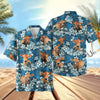 UniJames Dark Blue Flower Hawaiian Shirt (14 Styles)