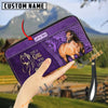 Uni Just A Girl Who Loves Horses Personalized Leather Clutch