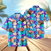 UniJames Light Blue Flowers 3D Hawaiian Shirt (14 Styles)
