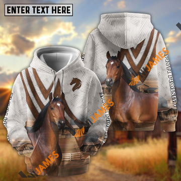 Unijames Personalized Warmblood Majestic Country Horse Ranch All-Over Print Hoodie
