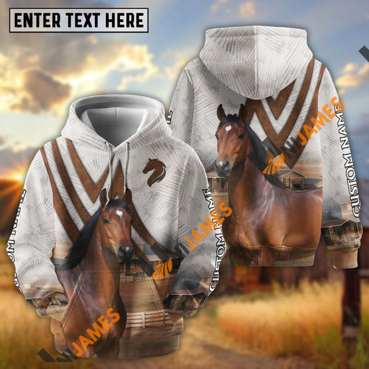 Unijames Personalized Warmblood Majestic Country Horse Ranch All-Over Print Hoodie