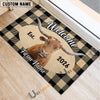 Uni Welcome to Our Farm Personalized Cow Doormat