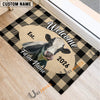 Uni Welcome to Our Farm Personalized Cow Doormat