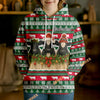 Uni Custom Farm Name Christmas Vibe Featuring Three Adorable Hoodie