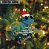 UniJames Personalized Baby’s First Christmas Dinosaur Acrylic Ornament