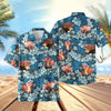UniJames Dark Blue Flower Hawaiian Shirt (14 Styles)