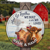 Uni Farm Animal And So Together We Built A Life We Loved - Wooden Door Sign (Many Cattle Breeds)