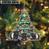 Uni Personalized Cow Family Christmas Acrylic Ornament