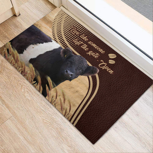 Uni Belted Galloway Live Like Someone Left The Gate Open Doormat