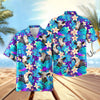 UniJames Light Blue Flowers 3D Hawaiian Shirt (14 Styles)