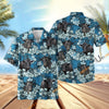 UniJames Dark Blue Flower Hawaiian Shirt (14 Styles)