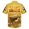 UniJames Baby Jesus In A Manger Hawaiian Shirts - Christian Hawaiian Shirt - Jesus Hawaiian Shirts