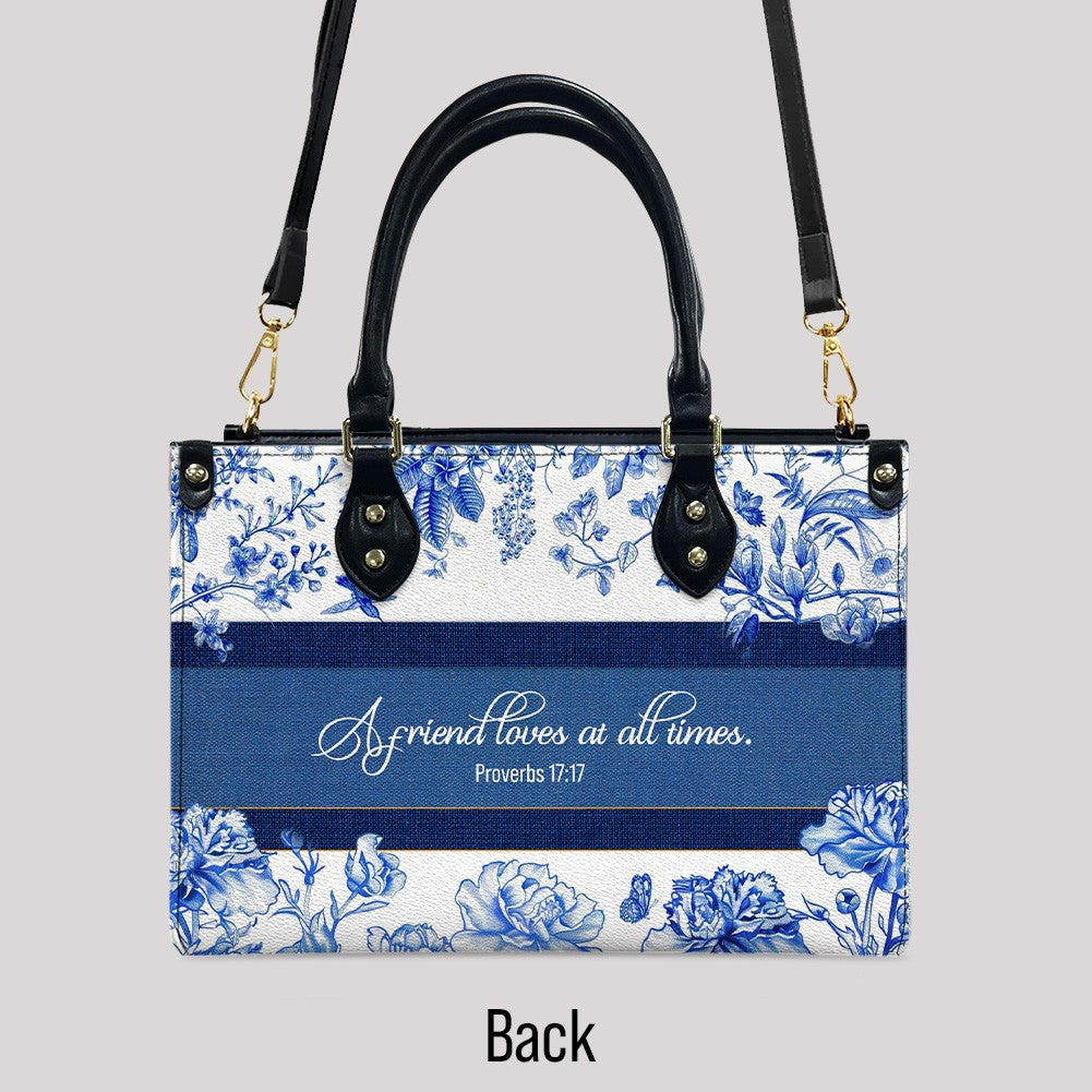 Personalized Leather Handbag with Custom Girl Designs & Bible Verse – Christian Friendship Bag