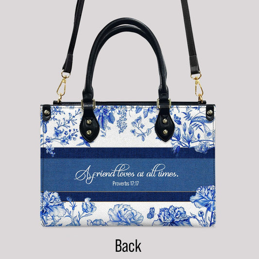 Personalized Leather Handbag with Custom Girl Designs & Bible Verse – Christian Friendship Bag