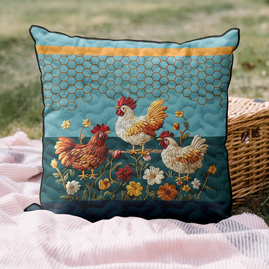 Barnyard Beauties Quilted Pillow Case NCU0DK5044