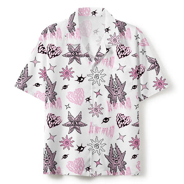 UniJames Be Not Afraid White Christian Hawaiian Shirt