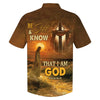 UniJames Be Still And Know That I Am God Jesus Cross Hawaiian Shirt - Best Hawaiian Shirts - Christian Hawaiian Shirt