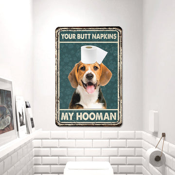 uni Beagle All Printed 3D Metal Sign