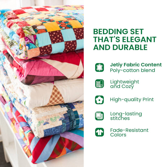 Majestic Mane 3-Piece Quilted Bedding Set NCU0VH2911