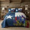 Bluebonnet Starfield 3-Piece Quilted Bedding Set NCU0QD004