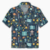 UniJames Boho Floral Bible Cross Christian Hawaiian Shirt