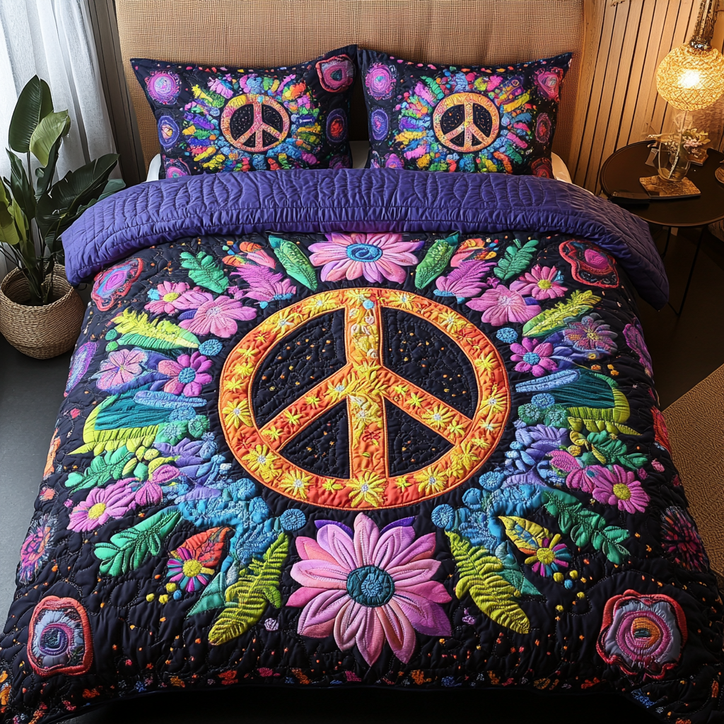 Hippie Quilted Bedding Set NCU0VT110