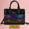 Personalized Leather Handbag - I Am Bold, I Am Strong, I Am Empowered - CABLTHB01250424.