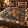Bronco Star 3-Piece Quilted Bedding Set NCU0QD039