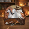 Unijames Personalized Horse Dark Brown Carving Leather Style Cap (9 Breeds)