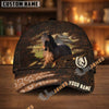 Unijames Personalized Horse Horseshoe Pattern Dark Brown Leather Style Cap (9 Breeds)
