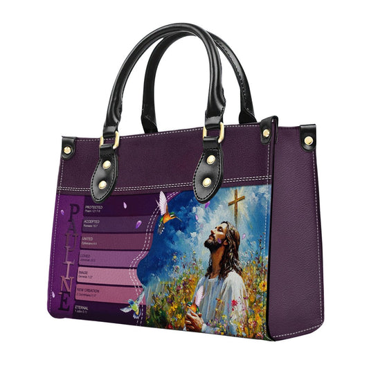  Uncover the sacred meaning of your name - Personalized Leather Handbag - CABLTB0113225
