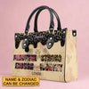 Customized Zodiac Leather Handbag by – Personalize with Your Name
