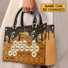 Personalized Leather Handbag – A Unique Christian Gift for Grandmothers - Christian Leather Handbag with Bible Verse – - CAB0132425
