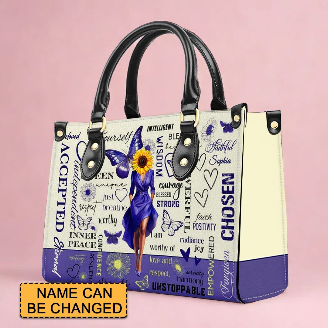  GOD Says I Am - Daily Reminders - Personalized Leather Handbag - CABLTB01121824