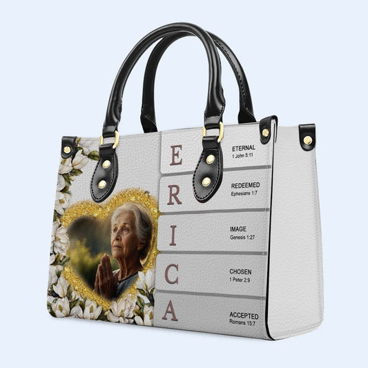 Handbags, Personalized Leather Handbags - Custom Name and Image – Uncover the sacred meaning of your name - Gifts for Women, CABLTB01020425