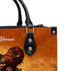 Customizable Afrocentric Leather Tote Bag - Personalized Elegant Designer Handbag by CABLTHB01130424.