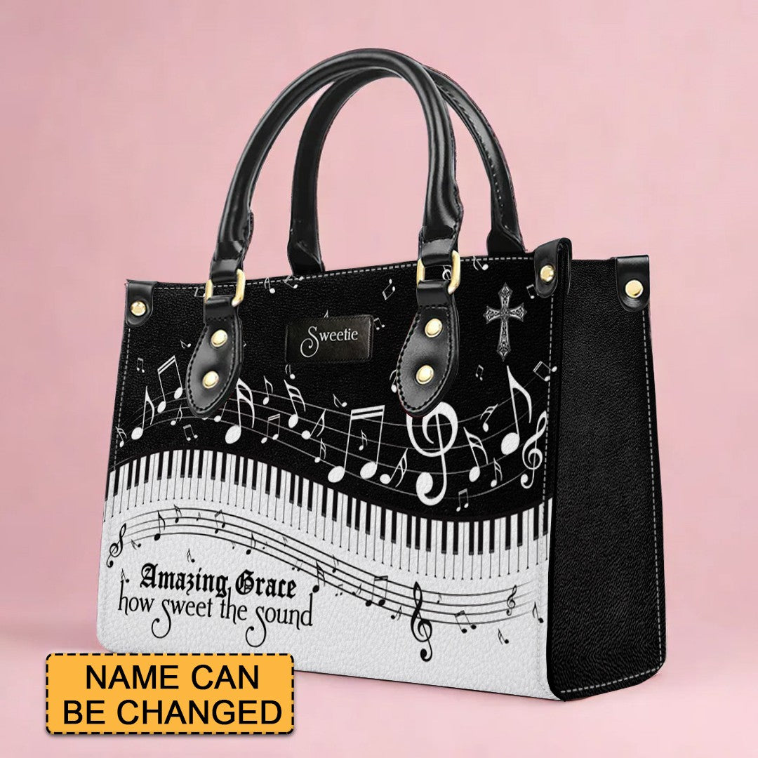 With God on her side, she stands strong Romans 8 31, Handbag Design, Monogram Leather Handbag, Gifts for Women, CABLTB0122225