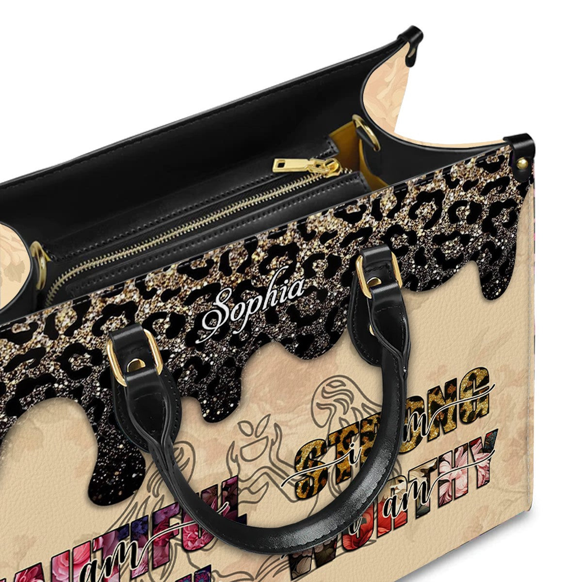 Customized Zodiac Leather Handbag by – Personalize with Your Name