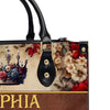 Custom Monogrammed Leather Handbag – Signature Elegance - CABLTHB01070424.