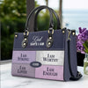 Personalized Leather Handbag, GOD Says I Am, Personalized Bags, Gifts for Women, Christmas Gift, CABLTB01111225.