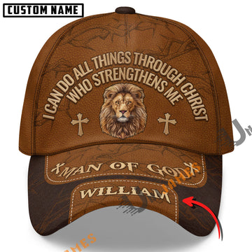 Unijames Christ Strengthens Me Lion Cap