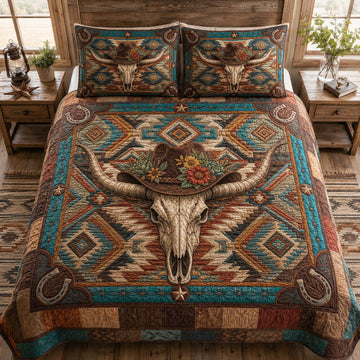 Canyon Spirit 3-Piece Quilted Bedding Set NCU0QD034