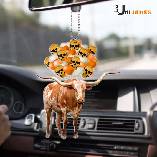 Uni Texas Longhorn Halloween Flying Balloons Ornament