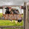 uni Cattle Farm Not Today Heifer Not My Pasture Not My Cow Pattie All Printed 3D Metal Sign