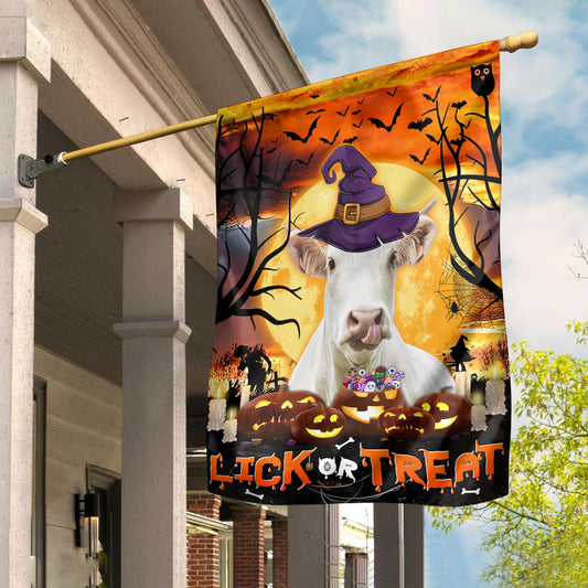 Uni Charolais Lick Or Treat Flag