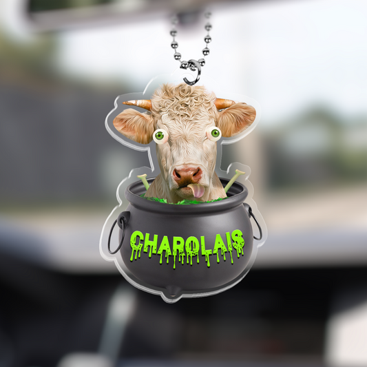 Uni Charolais Halloween Car Hanging Ornament