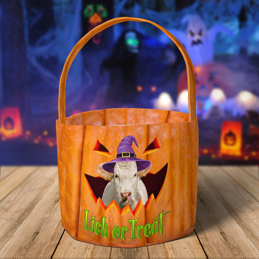 Uni Charolais Lick Or Treat Halloween Basket